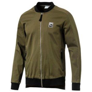 Puma Classics T7 Olive Green Bomber Jacket NWT